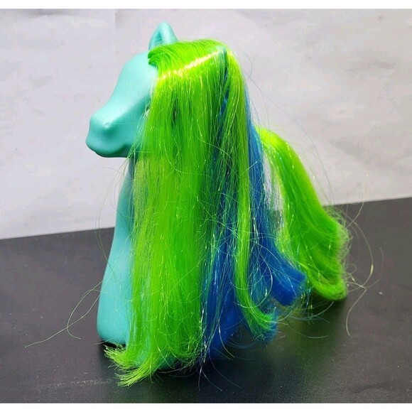Vintage G3 My Little Pony Tropical Surprise Hasbro 2005 Blue Green Yellow Flower - Picture 5 of 8
